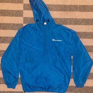 blue Champion windbreaker pullover hoodie size M in Women’s